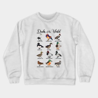 Different ducks - types of ducks Crewneck Sweatshirt